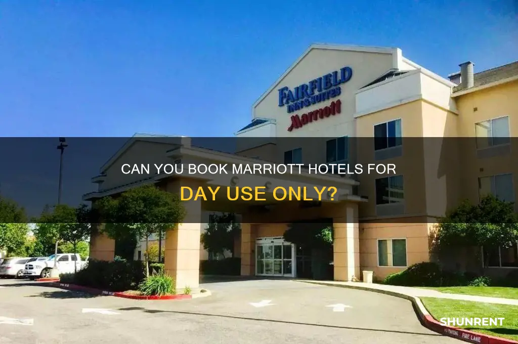 do marriott hotels rent for day use