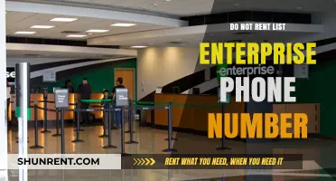 Enterprise Do Not Rent List: Contact Number and Essential Details