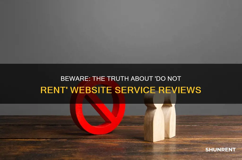 do not rent to website service reviews