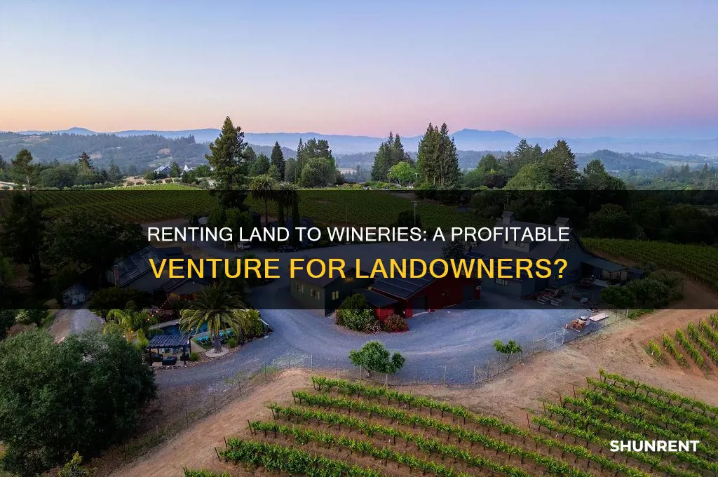 do people rent out land to winery