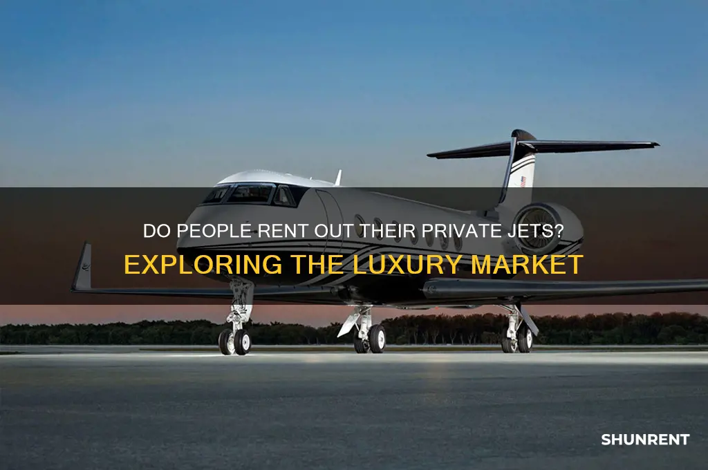 do people rent out their private jets