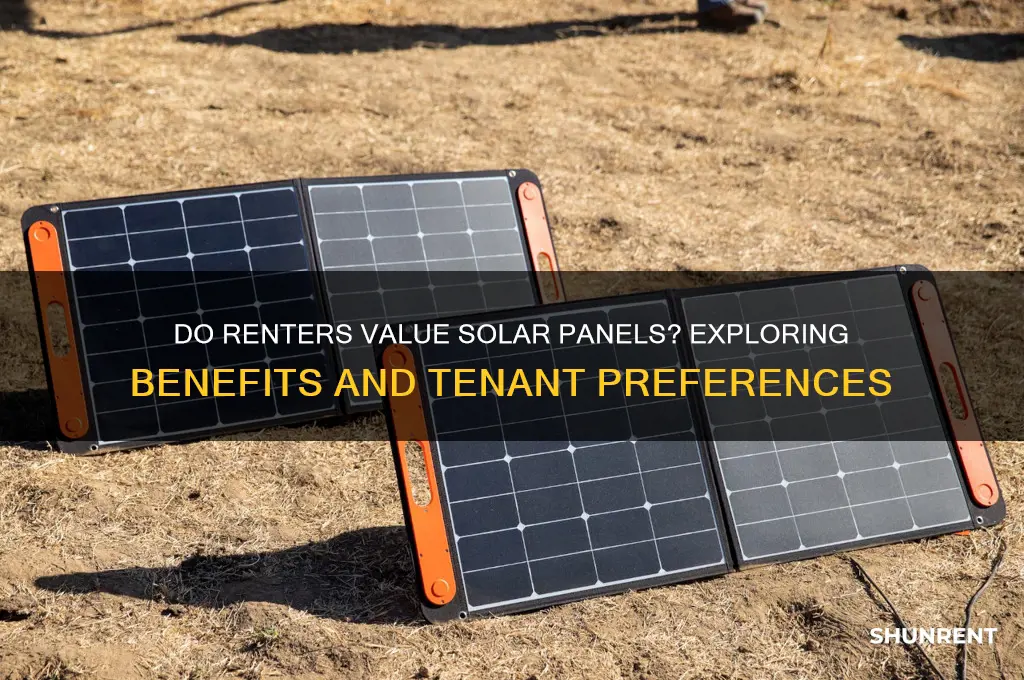 do rent do renters value solar panels