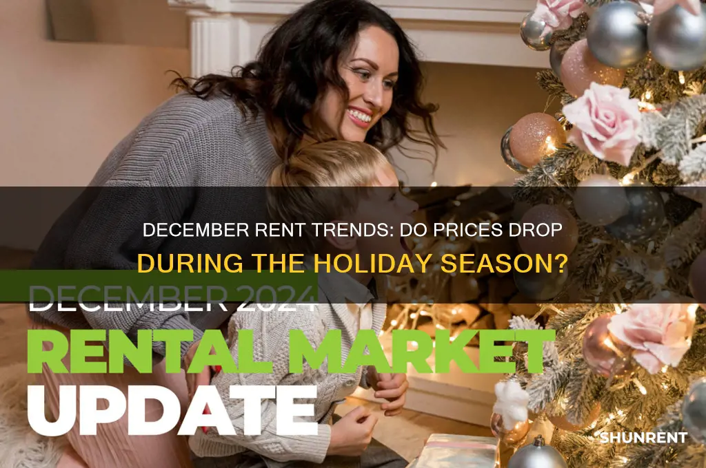 do rent prices go down in december