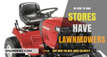 Rent-to-Own Lawnmowers: Are They Available at Local Stores?