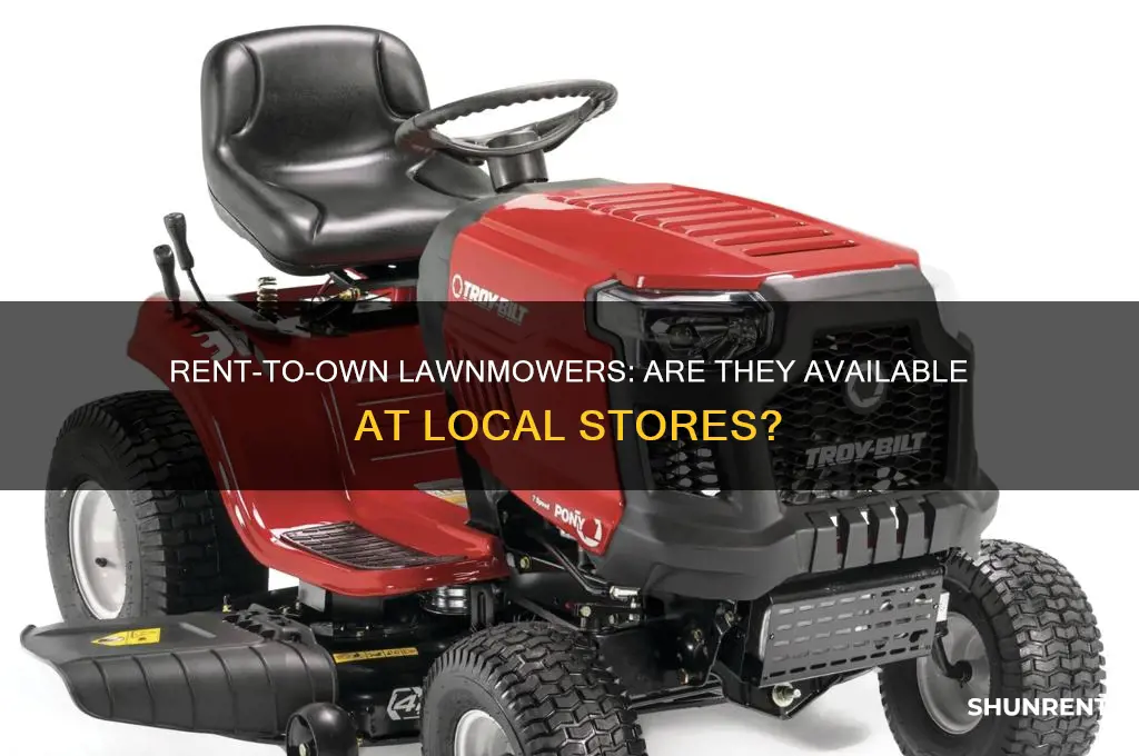 do rent to own stores have lawnmowers