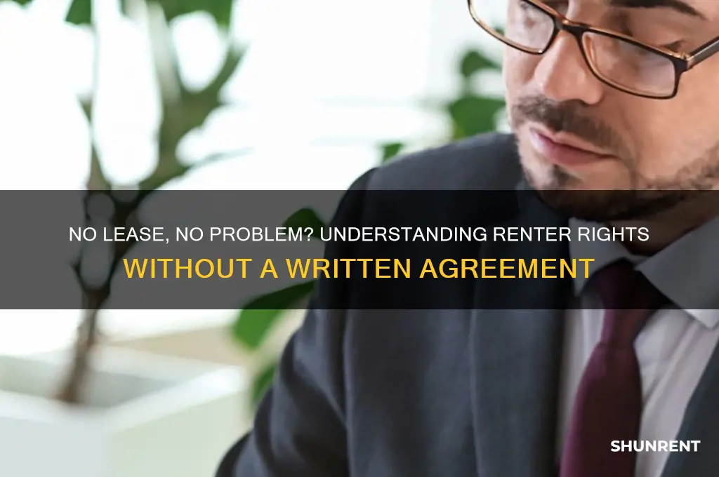 do renter rights apply with no lease