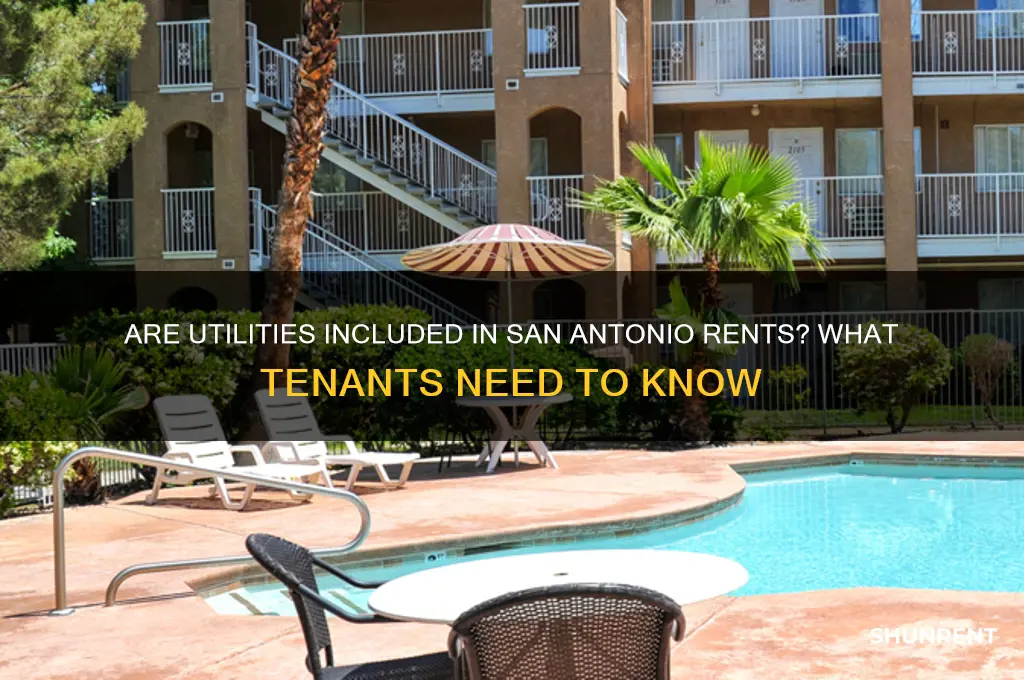 do rents in san antonio included utilities