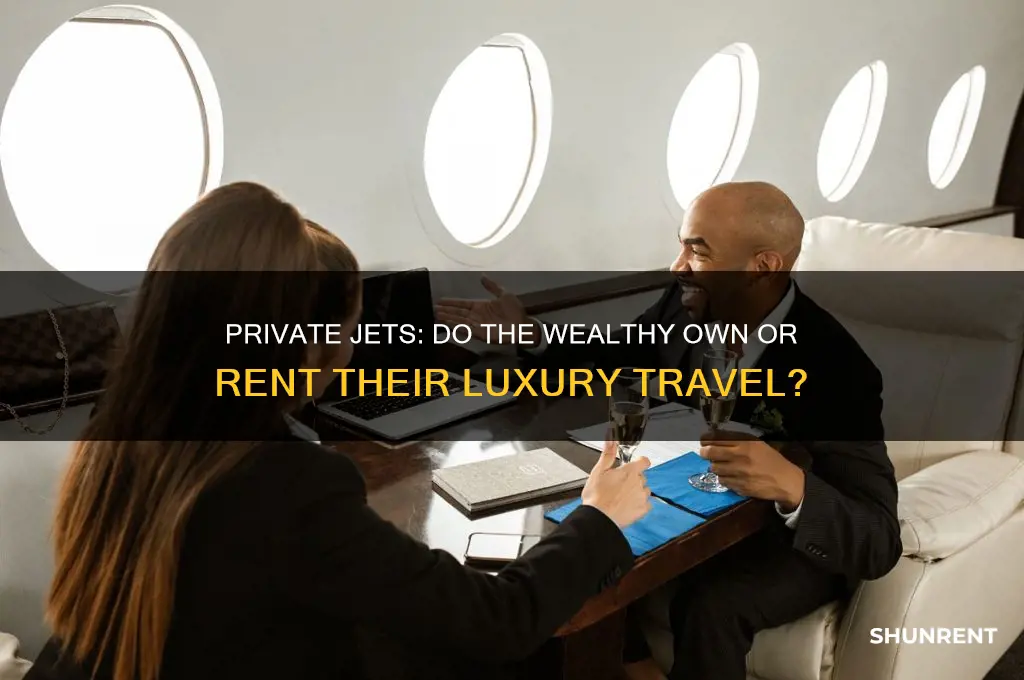do rich people own jets or rent
