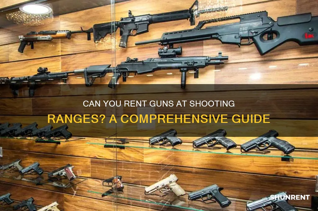 do shooting ranges let you rent guns