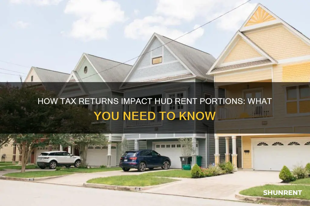 do tax return affect hud rent portions