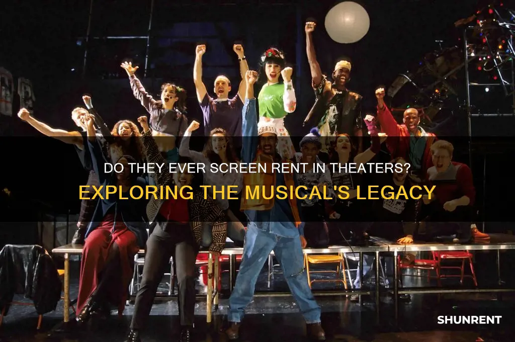 do they ever screen rent in theaters