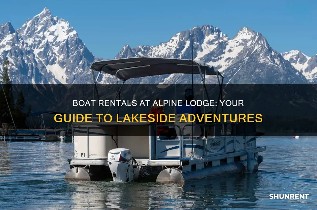 do they rent boats at alpine lodge