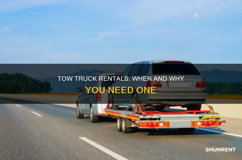 do tow truck companies rent out there trucks