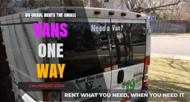 U-Haul's Small Van Rentals: One-Way Trips Made Easy