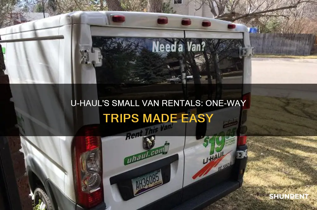do uhaul rents the small vans one way