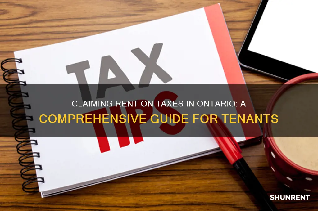 do you claim rent on taxes ontario