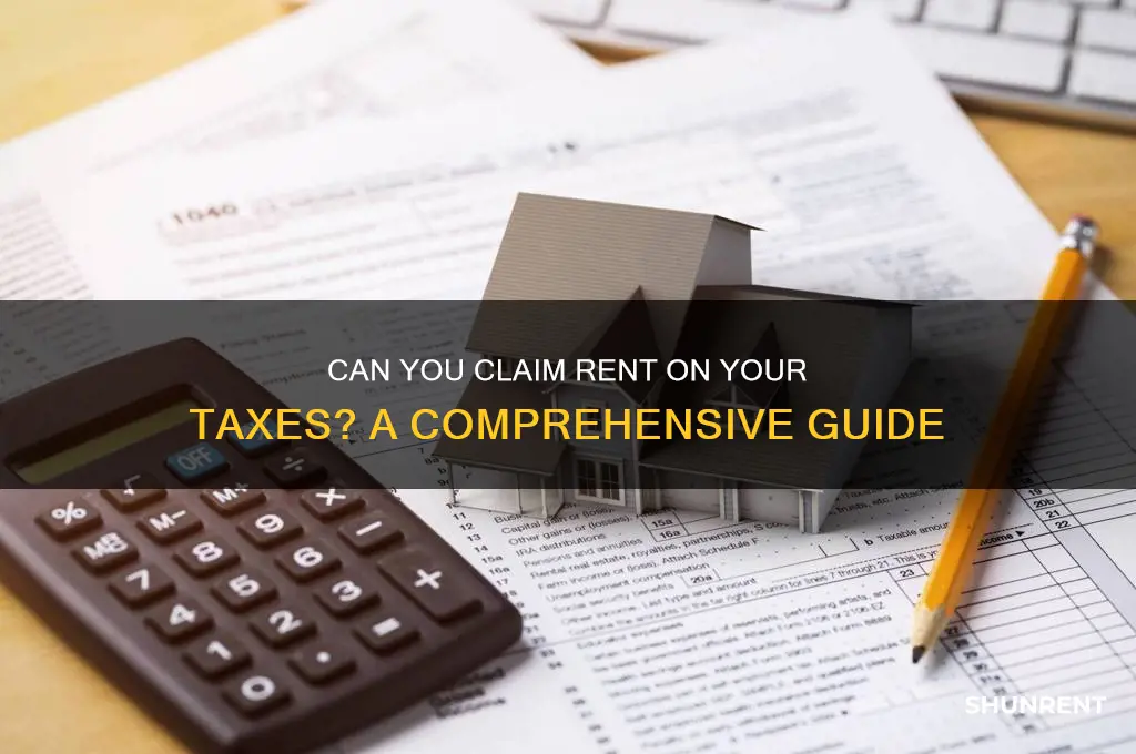 do you claim rent on your taxes