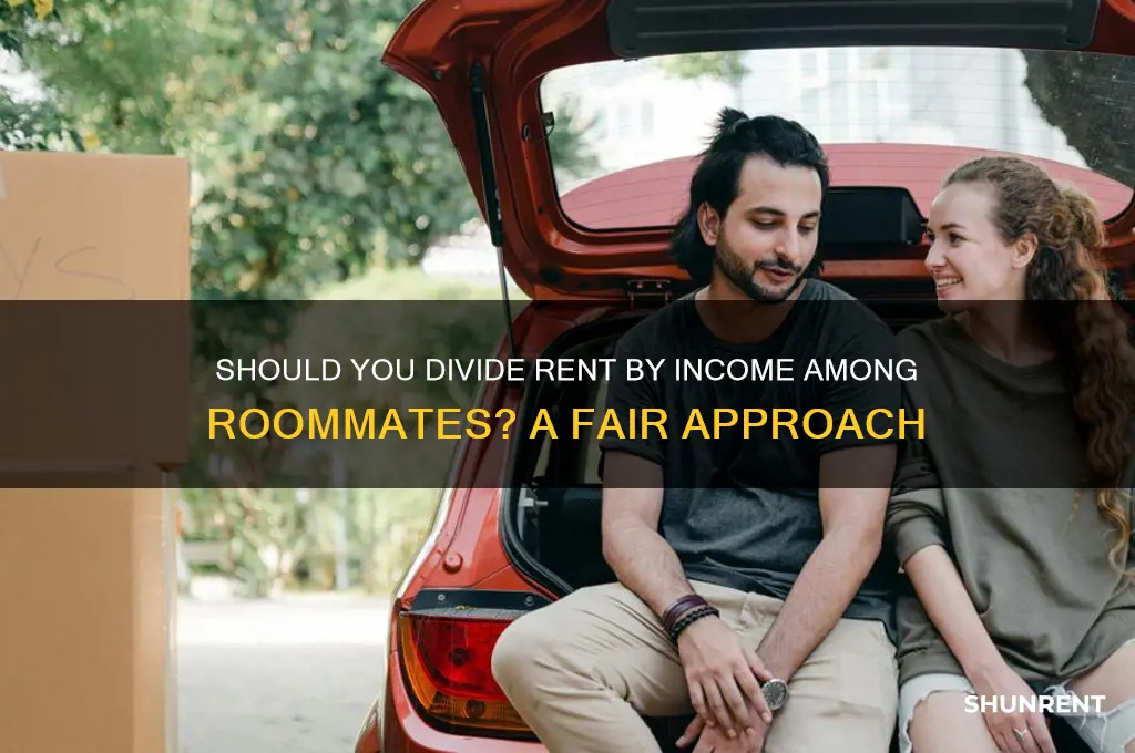 do you divide rent by income roomate