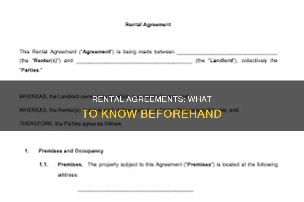 do you give a rental agreement prior to renting