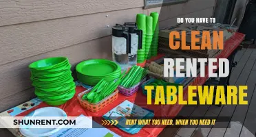 Rented Tableware Cleaning: Your Responsibility Explained and Simplified