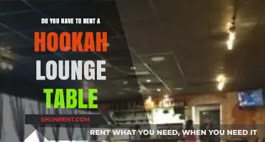 Hookah Lounge Table Rental: Is It Necessary?