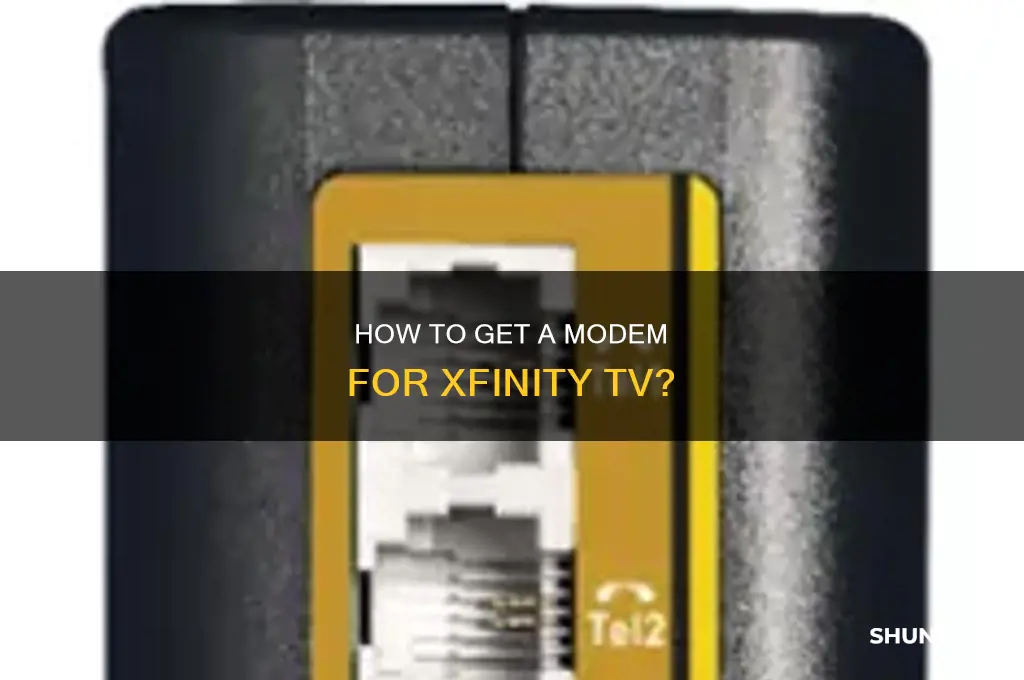 do you have to rent a modem for xfinity tv