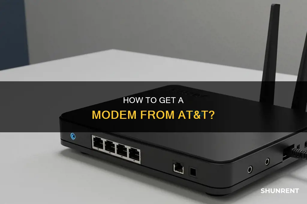 do you have to rent the modom from at&t