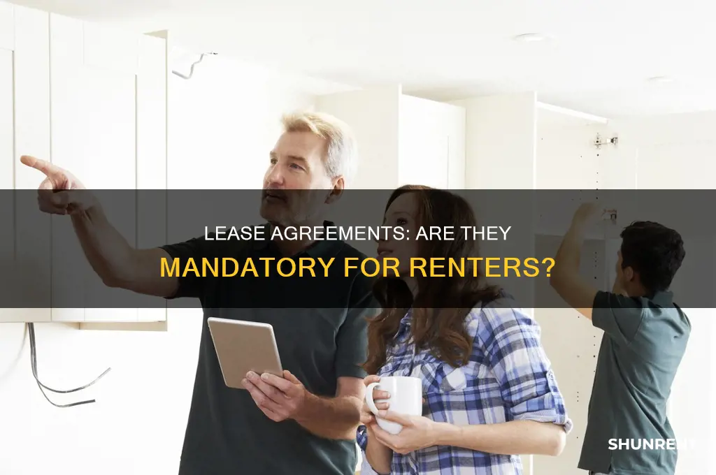 do you have to sign a lease when renting