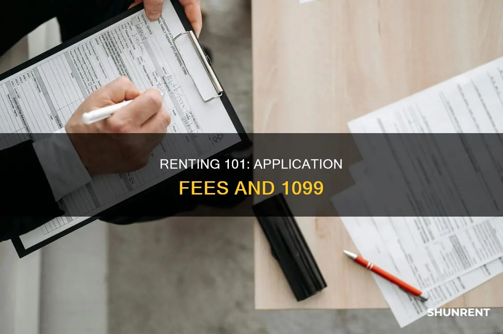 do you include application fees in 1099 rent