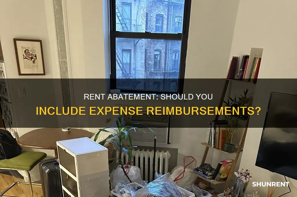 do you include expense reimbursements in rent abatement