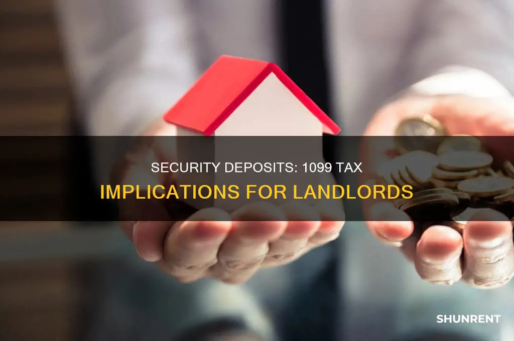do you include security deposits on 1099 for rent