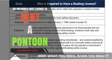 Boat License: Pontoon Rental Requirements