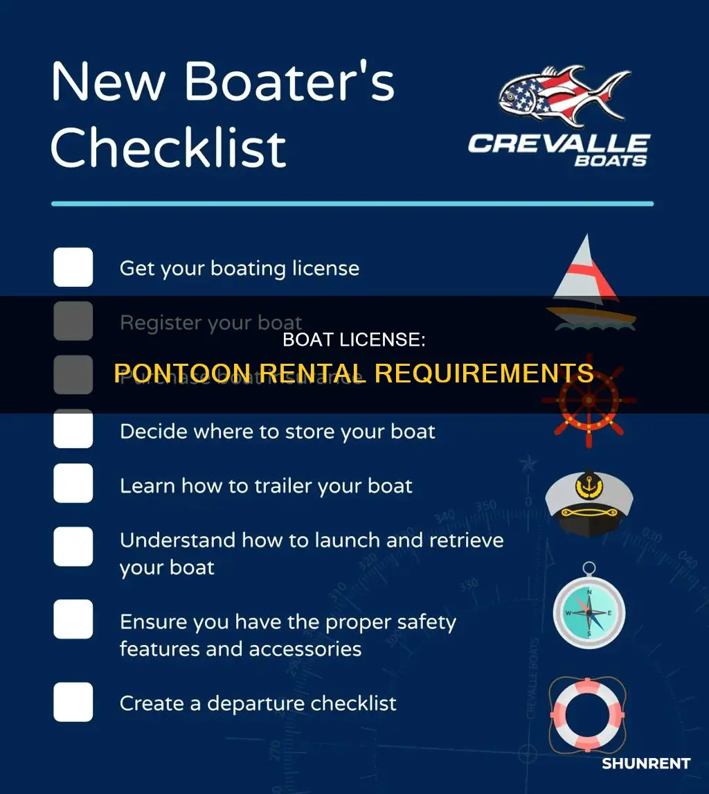 do you need a boat license to rent a pontoon