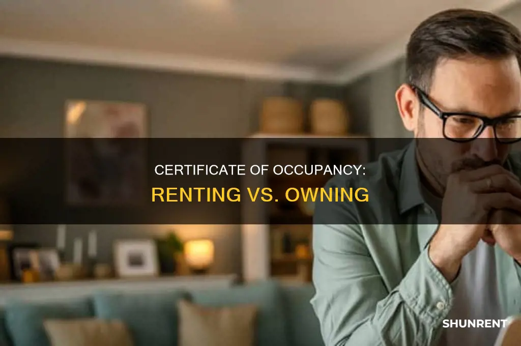 do you need a certificate of occupancy not renting
