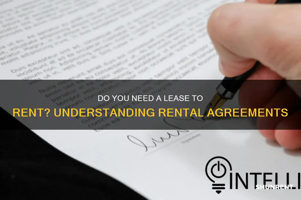 do you need a lease to rent
