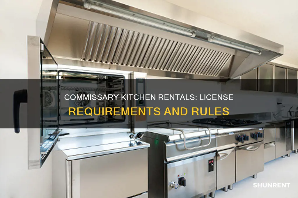 do you need a license to rent a commisary kitchen