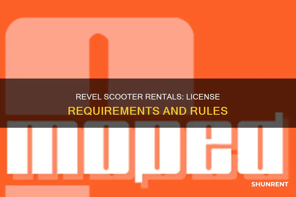 do you need a license to rent a revel scooter
