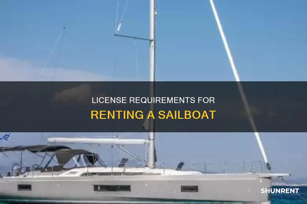 do you need a license to rent a sailboat