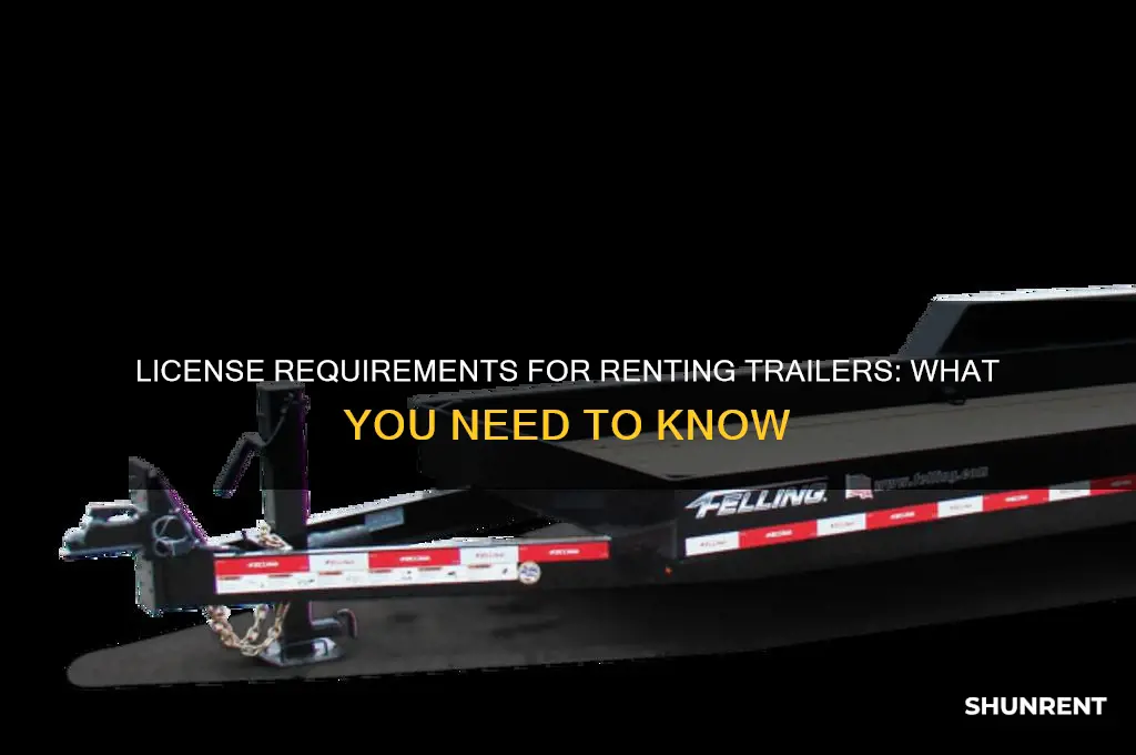 do you need a license to rent a trailer