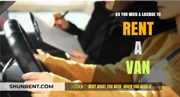 Van Rental: License Requirements and More