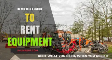 Renting Equipment: Do Licenses Apply?