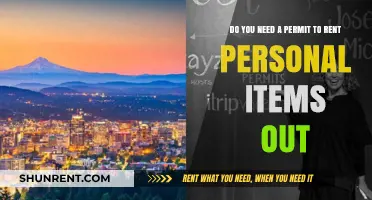 Renting Personal Items: When Do You Need a Permit?