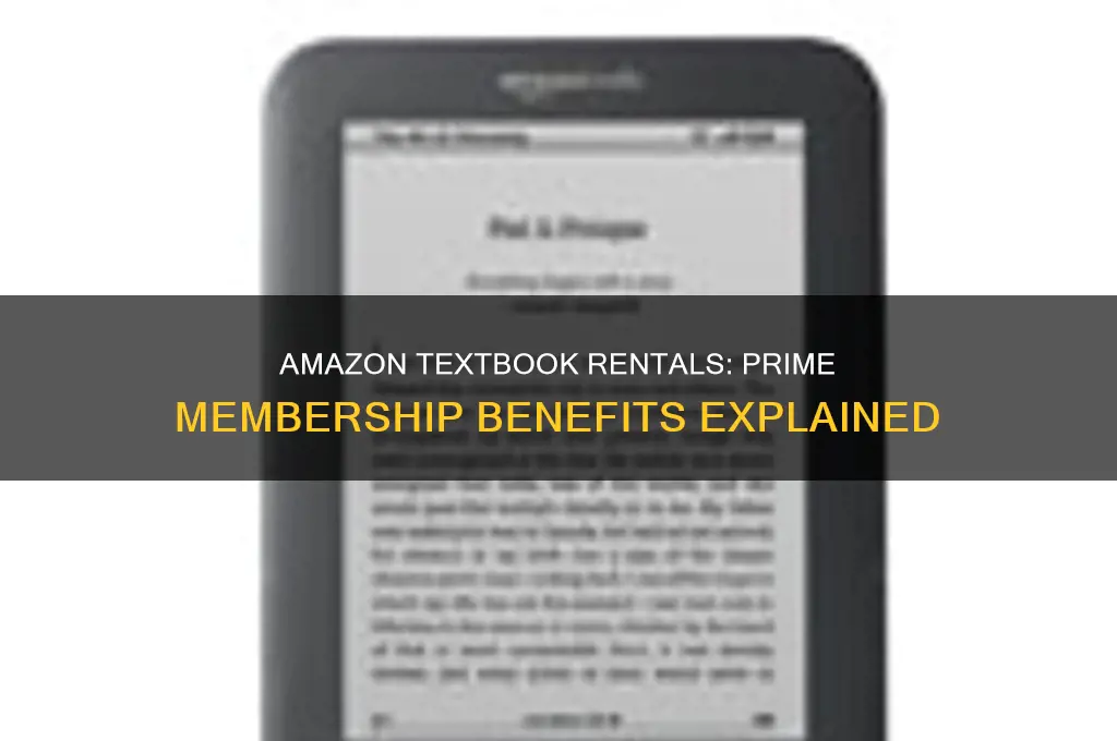 do you need amazon prime to rent textbooks