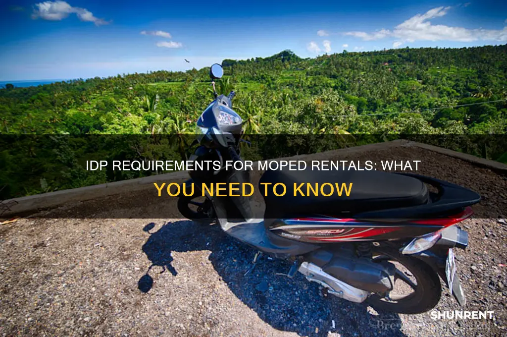 do you need an idp to rent mopeds