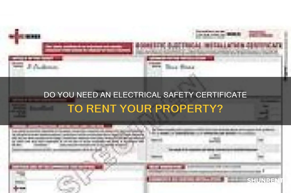 do you need electrical safety certificate rent