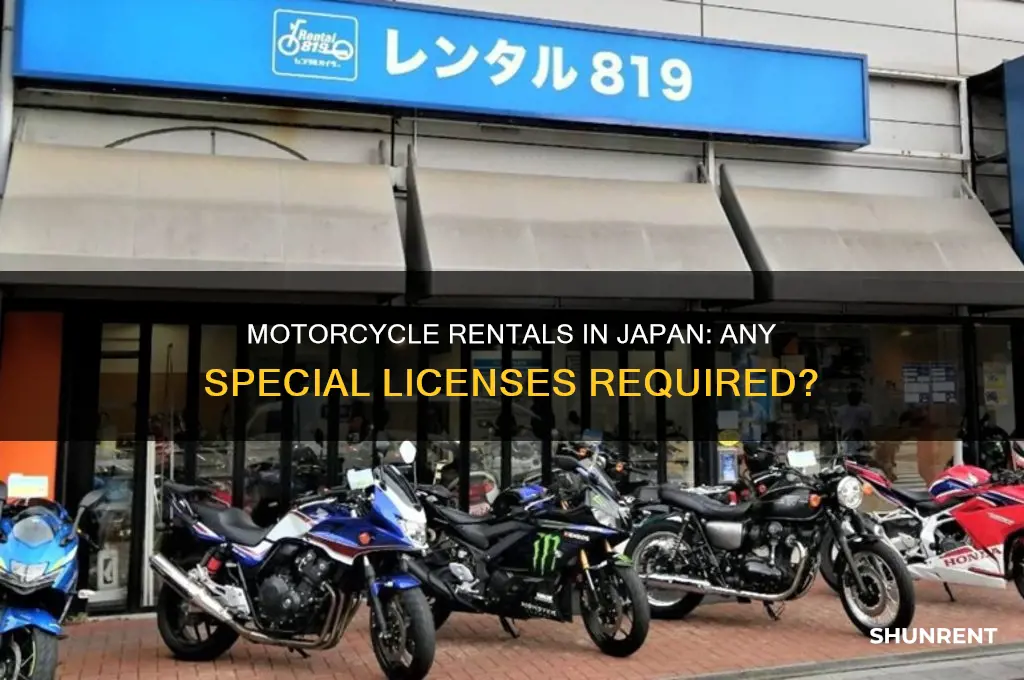 do you need special license to rent motorcycle in japan