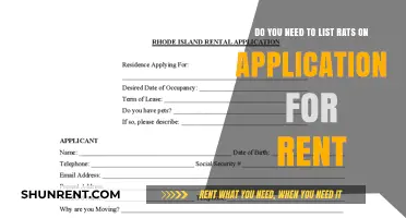 Listing Rats: What Rental Applications Need