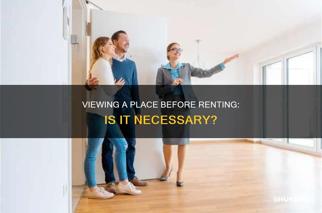 do you need to view a place before renting