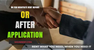 Rent Negotiation: Before or After Application?