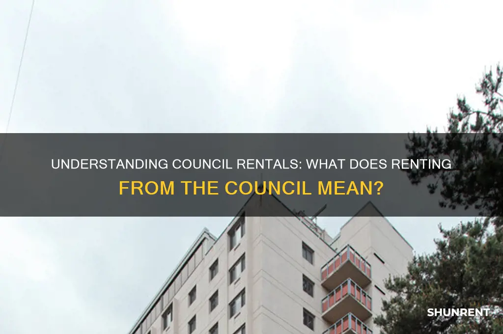 do you rent from the council meaning